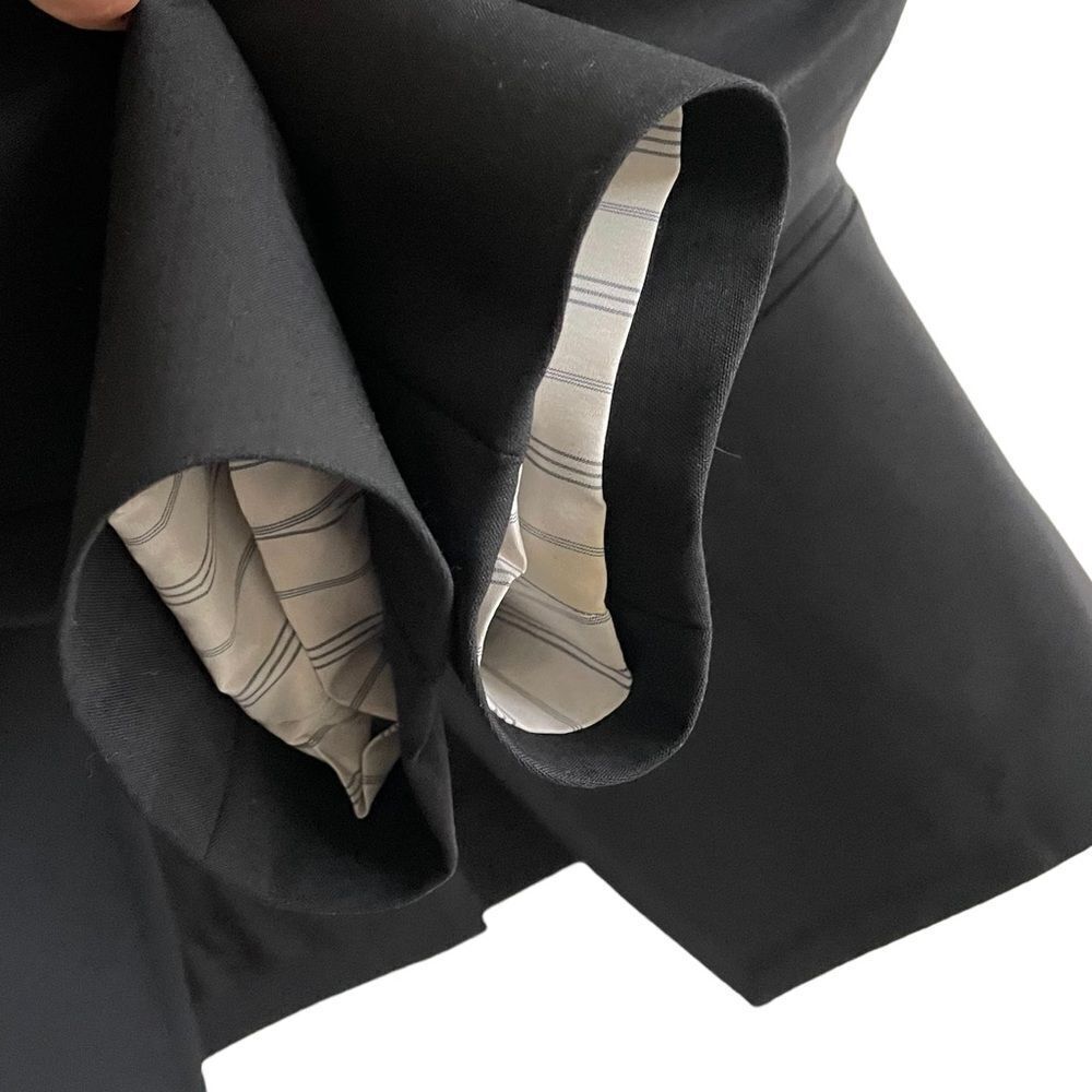 THEORY Open Front Cropped Blazer Jacket Black 0 - Picture 6 of 8